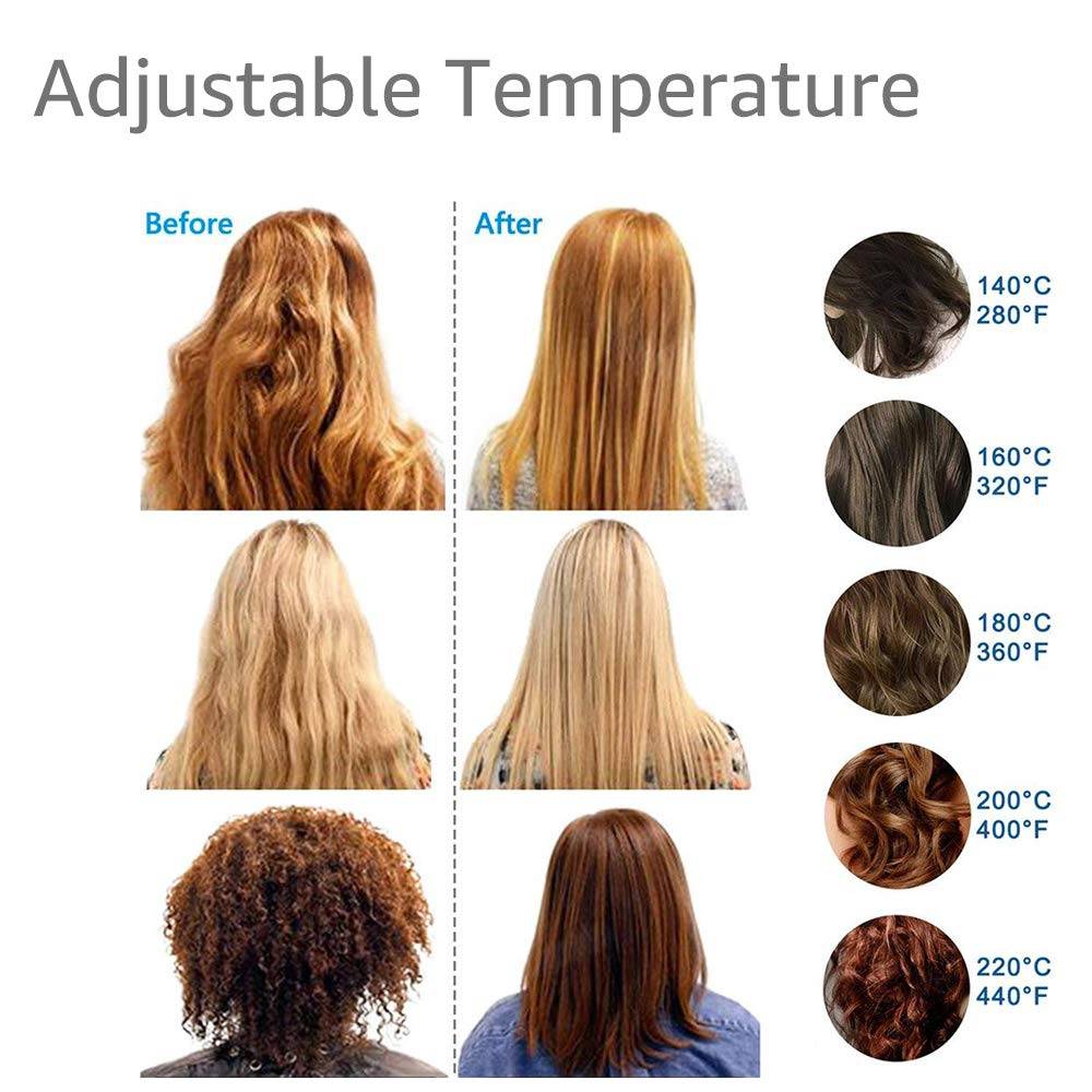Hair-Straightener-Brush--Pobec-Mental-Ceramic-Heating-LED