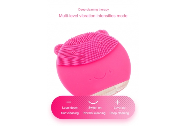 Waterproof Electric Silicone Facial Cleansing Brush